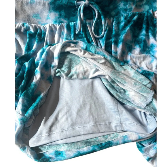 LIVI Lane Bryant Lined Shorts 14/16 Plus Stretch Raw Edges Tie Dye Pockets - Picture 7 of 8